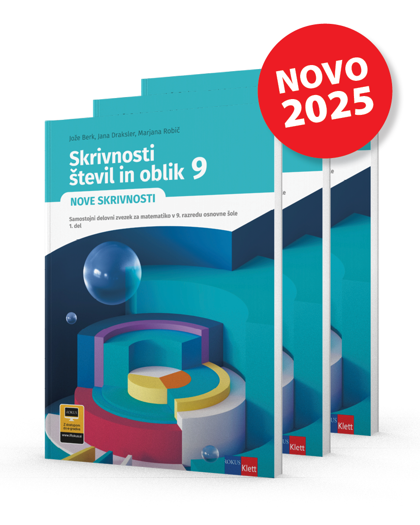 Skrivnosti števil in oblik 9. Nove skrivnosti, samostojni delovni zvezek (naslovnica)